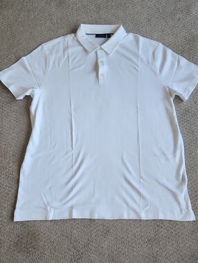NWOT APT. 9 White Short Sleeve Polo Size XL